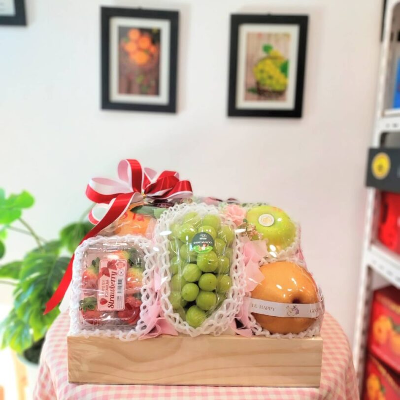 Premium Fruit Basket with Wooden Tray ll